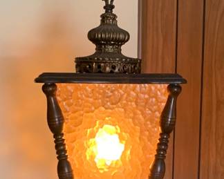 Retro 1970s swag lamp