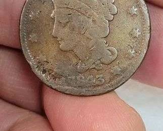 1843. Braided Hair Large Cent