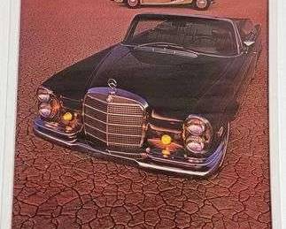 MERCEDESBENZ 280SE CONVERTIBLE. 24 X 36 Poster