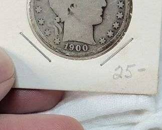 1900 O Barber US Silver Half Dollar