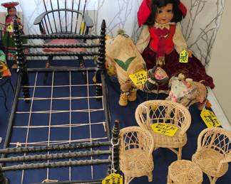 Wicker mini furniture set SOLD