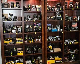 Over 250 vintage cameras