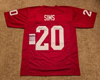 Billy Sims Heisman Signed Oklahoma Football Jersey with certification