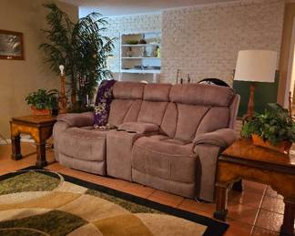 Power Sofa and Area Rug