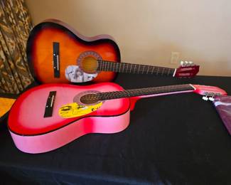 Signed Guitars by Taylor Swift and Ed Sheeran, both with Certifications