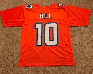 Tyreek Hill Miami Dolphins signed Football Jersey with certification