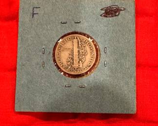 1942 Mercury dime