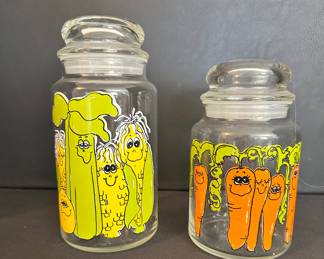 Ancho Hocking Vegetable canisters