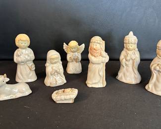 Kirkland's potter's garden ceramic nativity scene