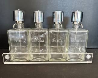Liquor decanter & dispenser pump set