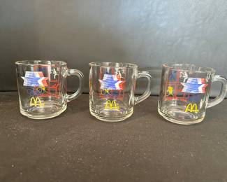 McDonald's 1984 Olympics Los Angeles glass mugs