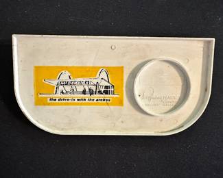1950's McDonald's Drive in car window food tray