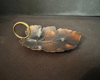 coppercraft Guild maple leaf ashtray