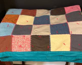 Vintage Hand Sewn Patchwork Quilt