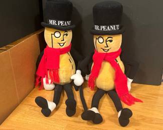 Vintage Mr Peanut Plush Dolls