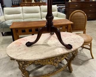 Marble Top Coffee Table and Misc Furniture oRlando