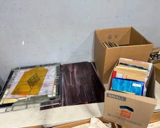Stain Glass Sheets and Tools Orlando Estate Auction