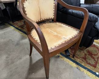 Cowhide and Wood Chair Orlando