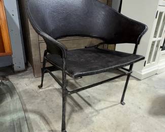 Leather Wrapped Chair Orlando Estate Auction