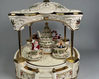 Lenox Holiday Teacup Ride Centerpiece