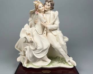 Giuseppe Armani Figurine, Sposi Seduti (always), Made In Italy, In Box