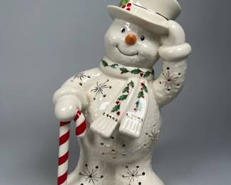 Lenox Happy Holly Days Snowman Lit Figurine