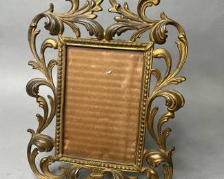 Brass Rococo Style Picture Frame