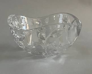 Tiffany & Co. Crystal Floral Vine Bowl
