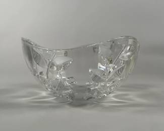 Tiffany & Co. Crystal Floral Vine Bowl