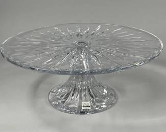 Miller Rogaska Crystal By Reed & Barton Cakestand In Box