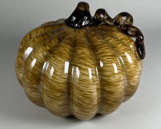 Blown Glass Pumpkin