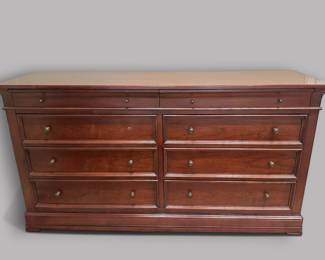 Ethan Allen Louis Philippe Style Double Chest Of Drawers / Dresser