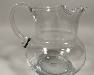 Crate And Barrel Glass Water Pitcher