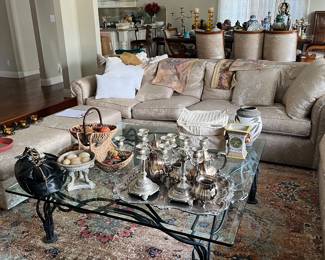 Set 2 Sofas, & 2 ottomans $1000    Coffee Table $