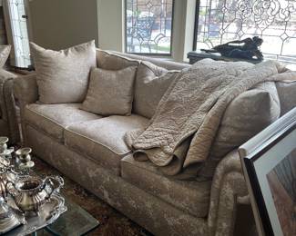 Sofa, Loveseat & 2 Ottomans $1,000  