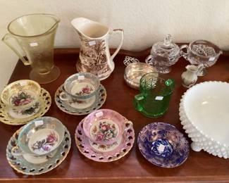 Vintage depression glass