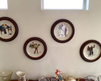 Norman Rockwell plates