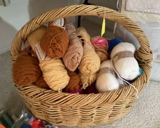 Different yarns to choose from.