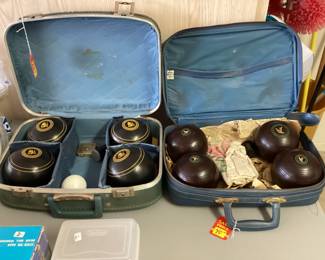 Bocce balls.