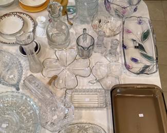 Lots of beautiful glassware