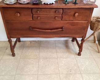 Antique cherry wood buffet