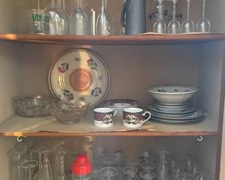 Noritake Royal Hunt China Set, Playboy Glass Stein, Misc Glassware