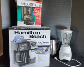 Hamilton Beach Flexbrew New In Box Mr Coffee And Hamilton Beach Blender 