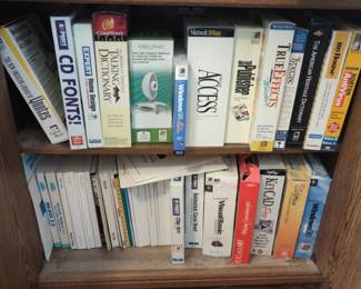 Various Vintage Computer Software Boxes MSDOS Windows 98 And Other Various Big Box PC Programs 