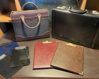 Vintage Briefcases Notepads  Clipboards
