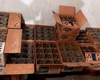 Lot Of Ball Kerr Mason Jars Wide Mouth  Regular
