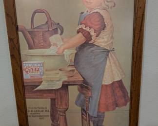 1887 Sunlight Dish Soap Detergent vintage print ad 80's advertisement