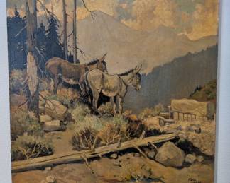 2 painting by Paul Gregg from 1930 p.p & p co.
24in tall 22 wide