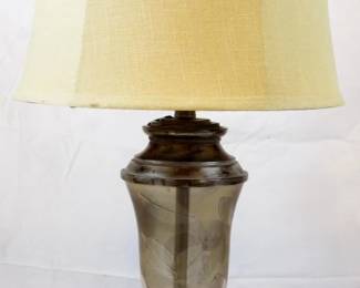 556 - Lamp - 27" Tall You are buying a used as-is electric/electronic item. We do not guarantee all components are present, and if it is not expressly stated, it is untested.