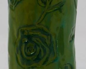 1023 - Green Vase 10"
